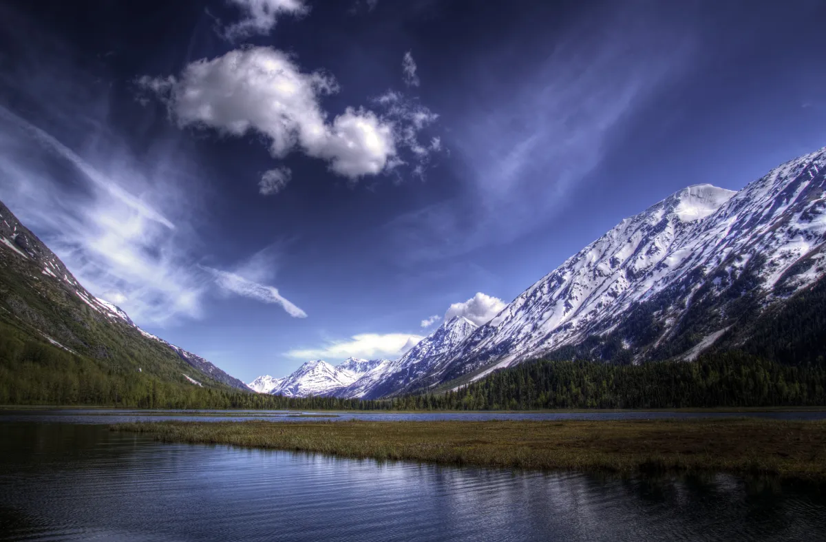 Tern Lake on the Kenai Peninsula in Alaska