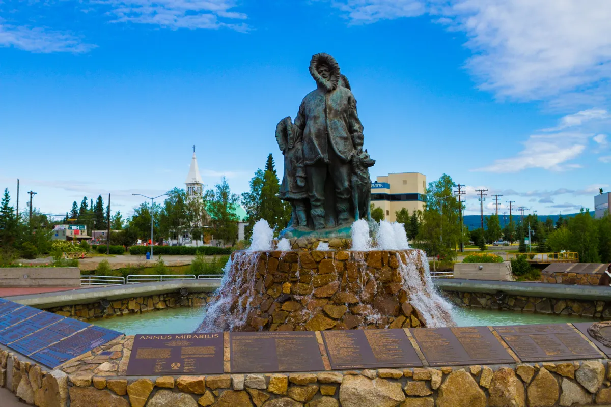 Statue in Fairbanks, Alaska