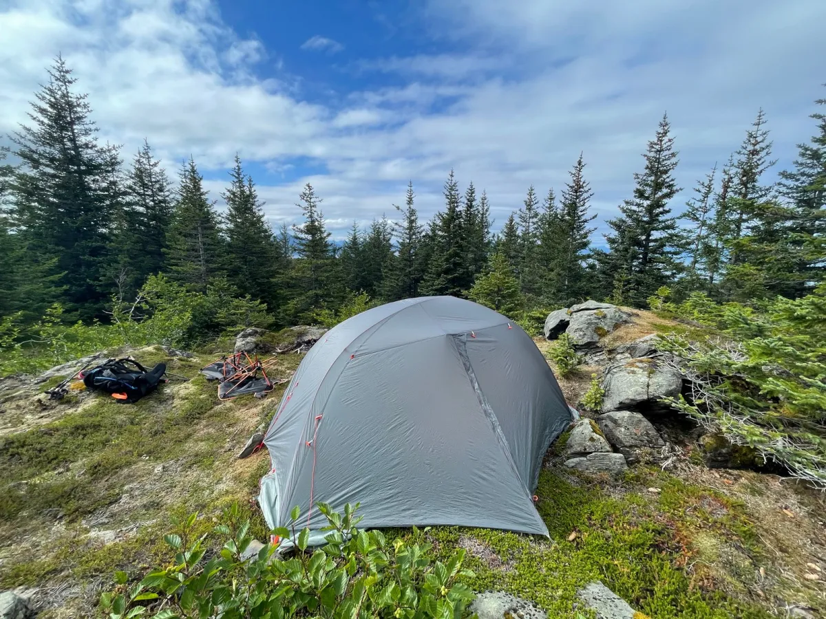 Backcountry camping