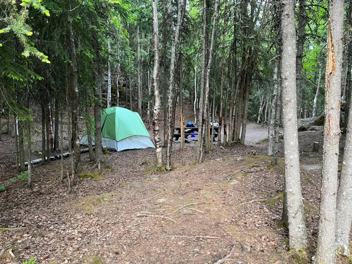 Tent camping