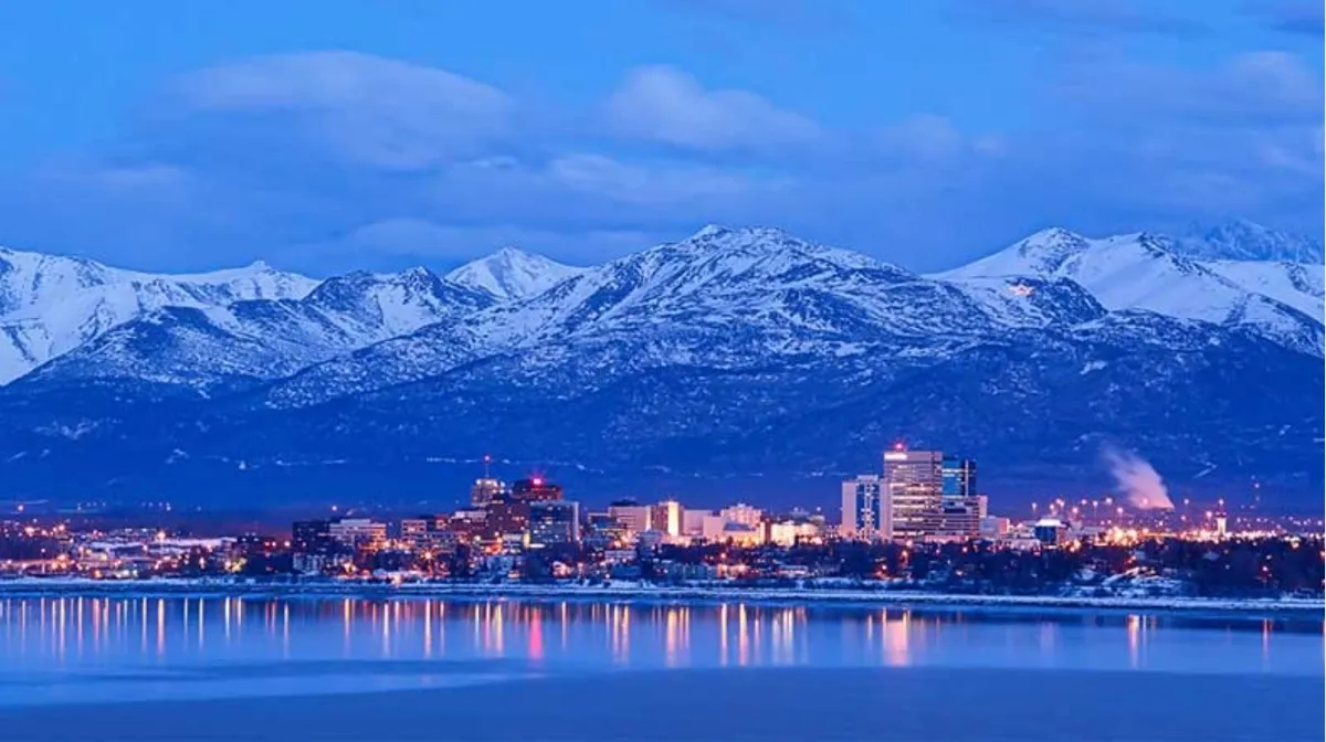 Anchorage at night