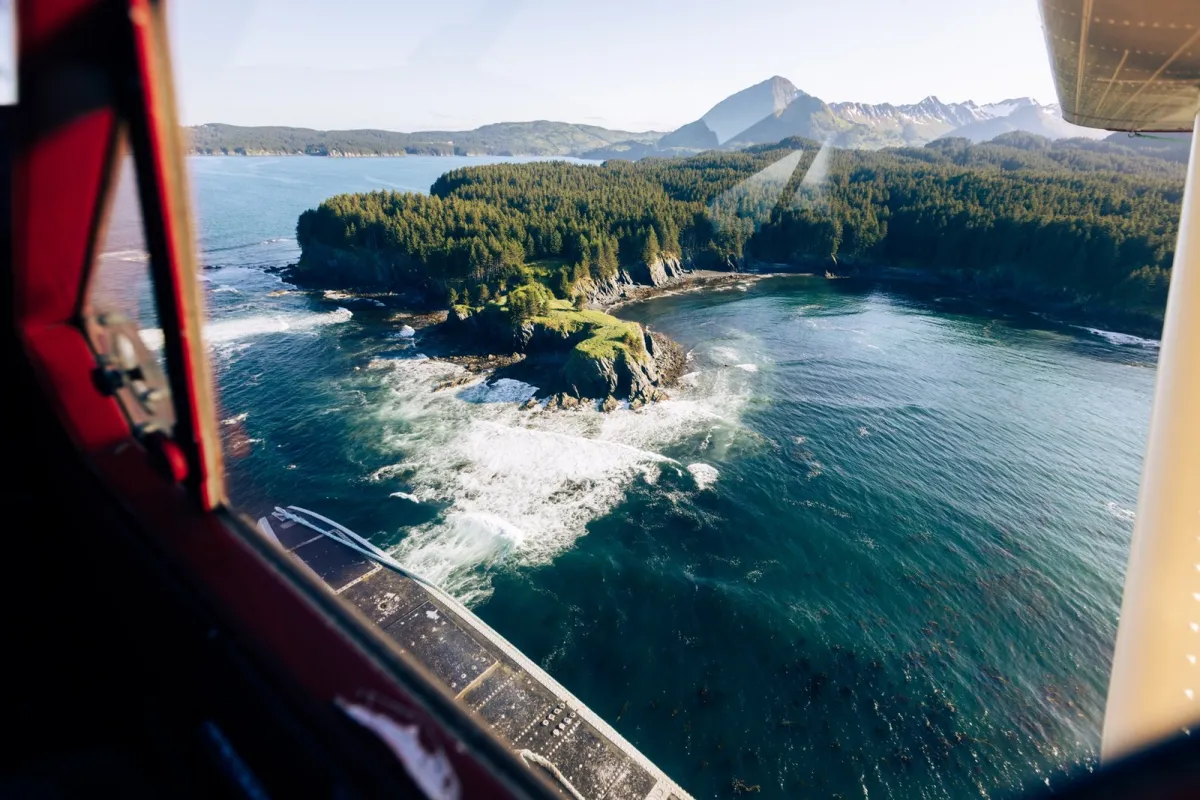 Flying over Kodiak 