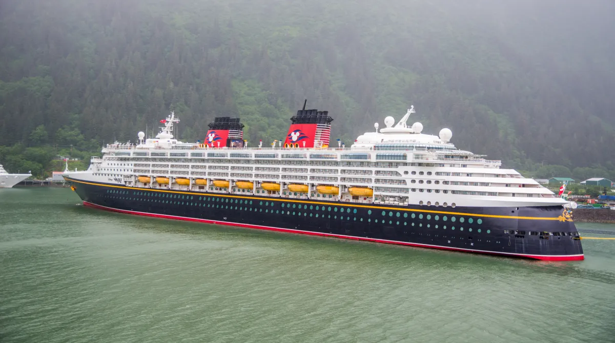 Disney cruise ship in Glacier Bay