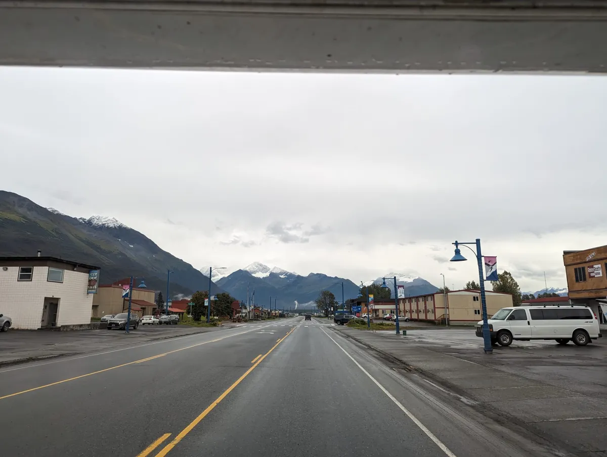 Driving into Valdez