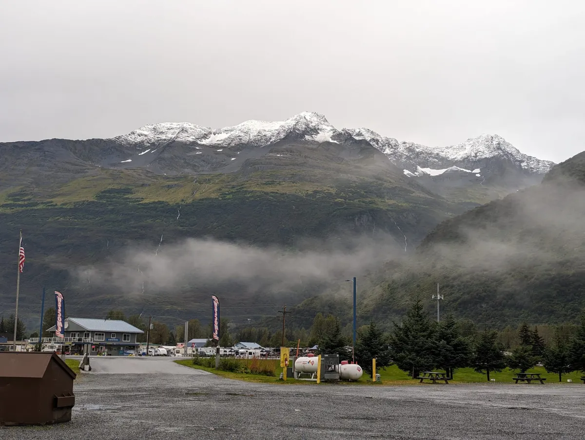View from town campground -- Valdez