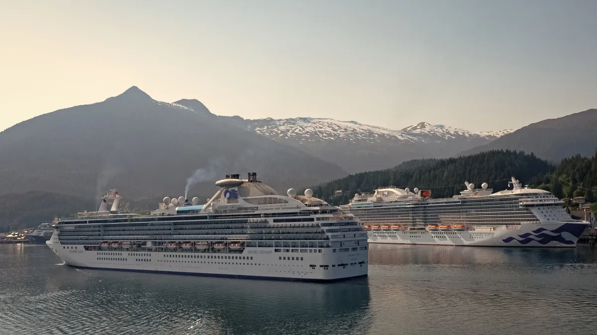 Princess ships in Ketchikan