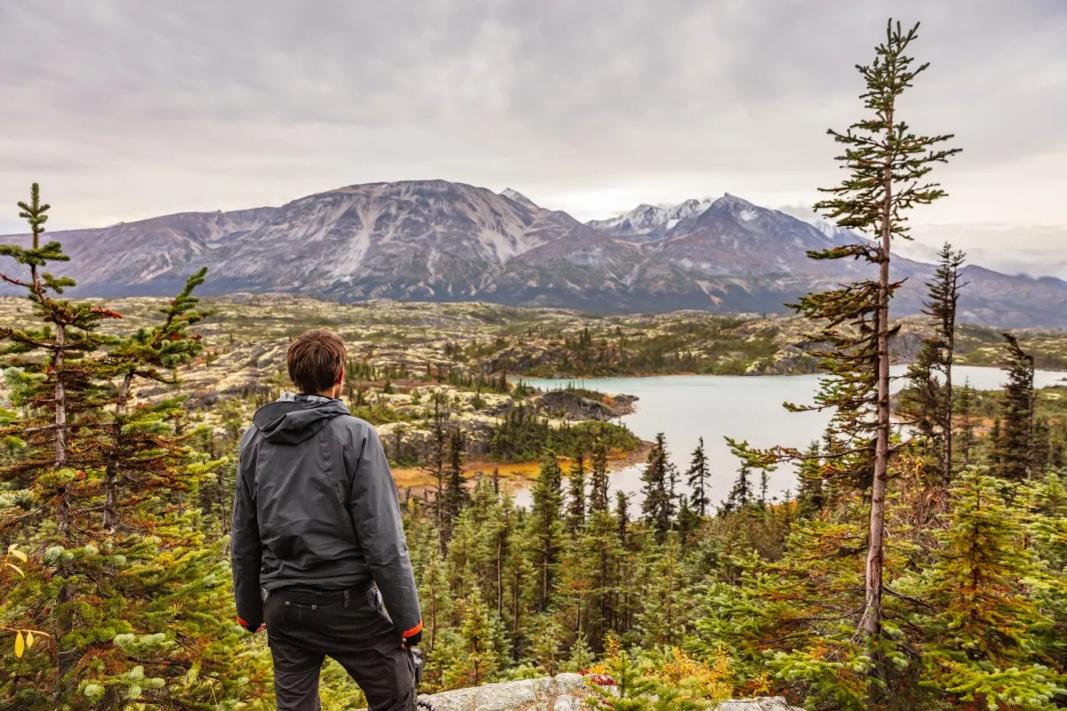 Hiker in Alaska