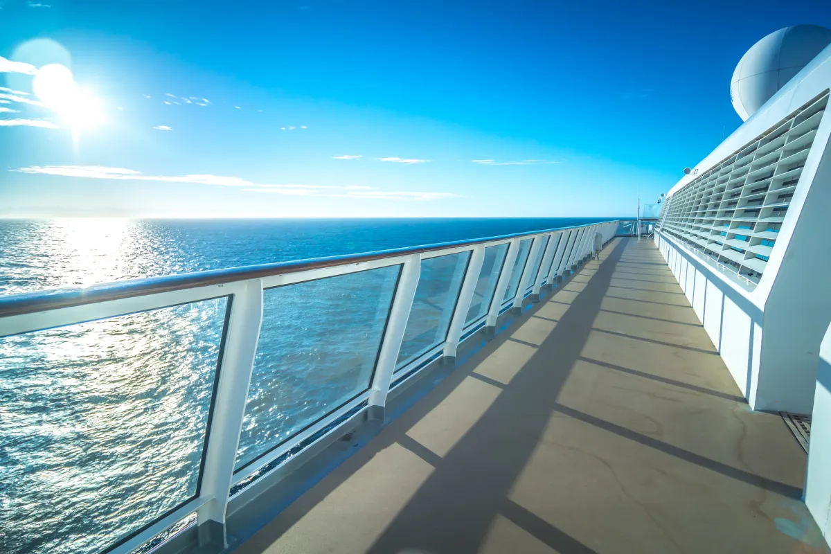 cruise ship deck to alaska