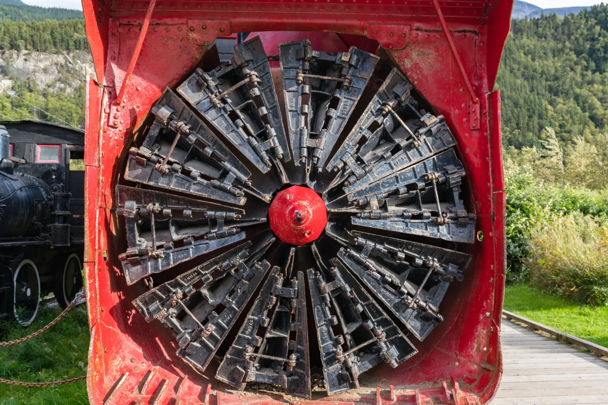 snow blowing locomotive