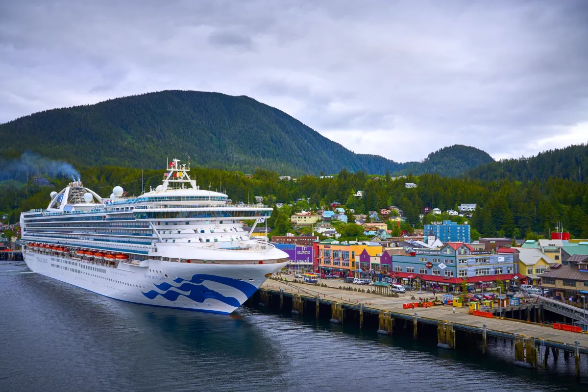 Princess ship in Alaska